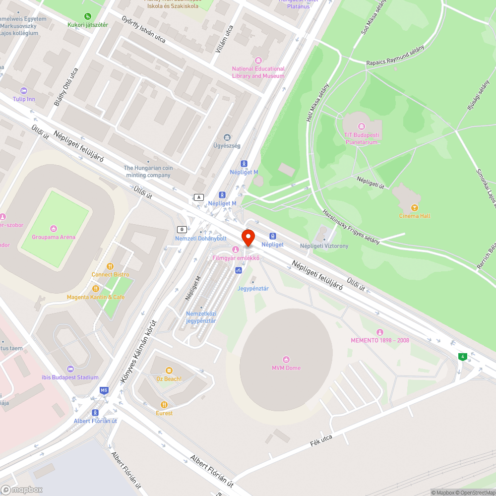 megrongált tájékoztató bejelentés helye