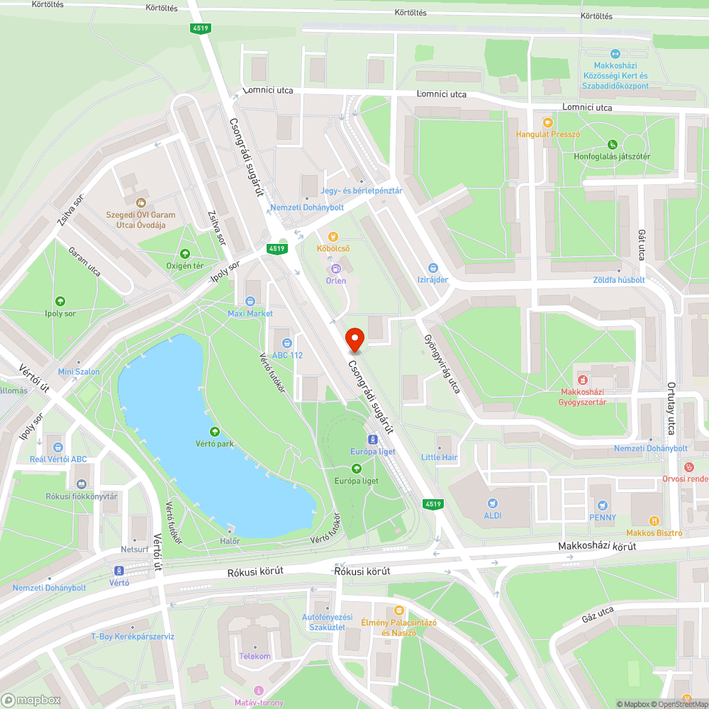 Nem működő közvilágítás bejelentés helye