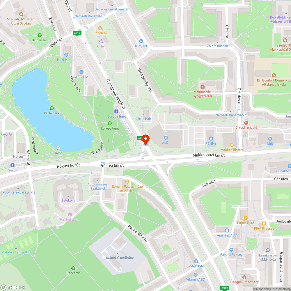 Nem működő közvilágítás bejelentés helye