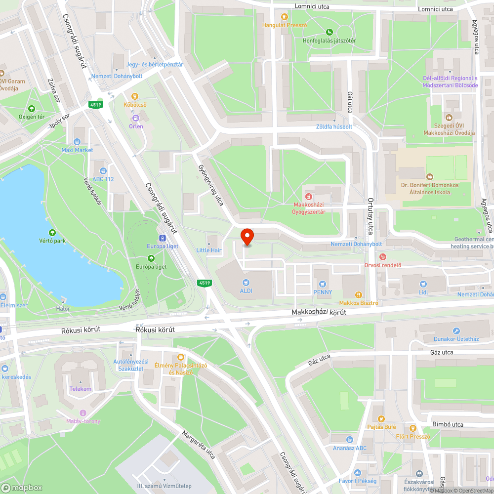 Elhagyatott autó bejelentés helye