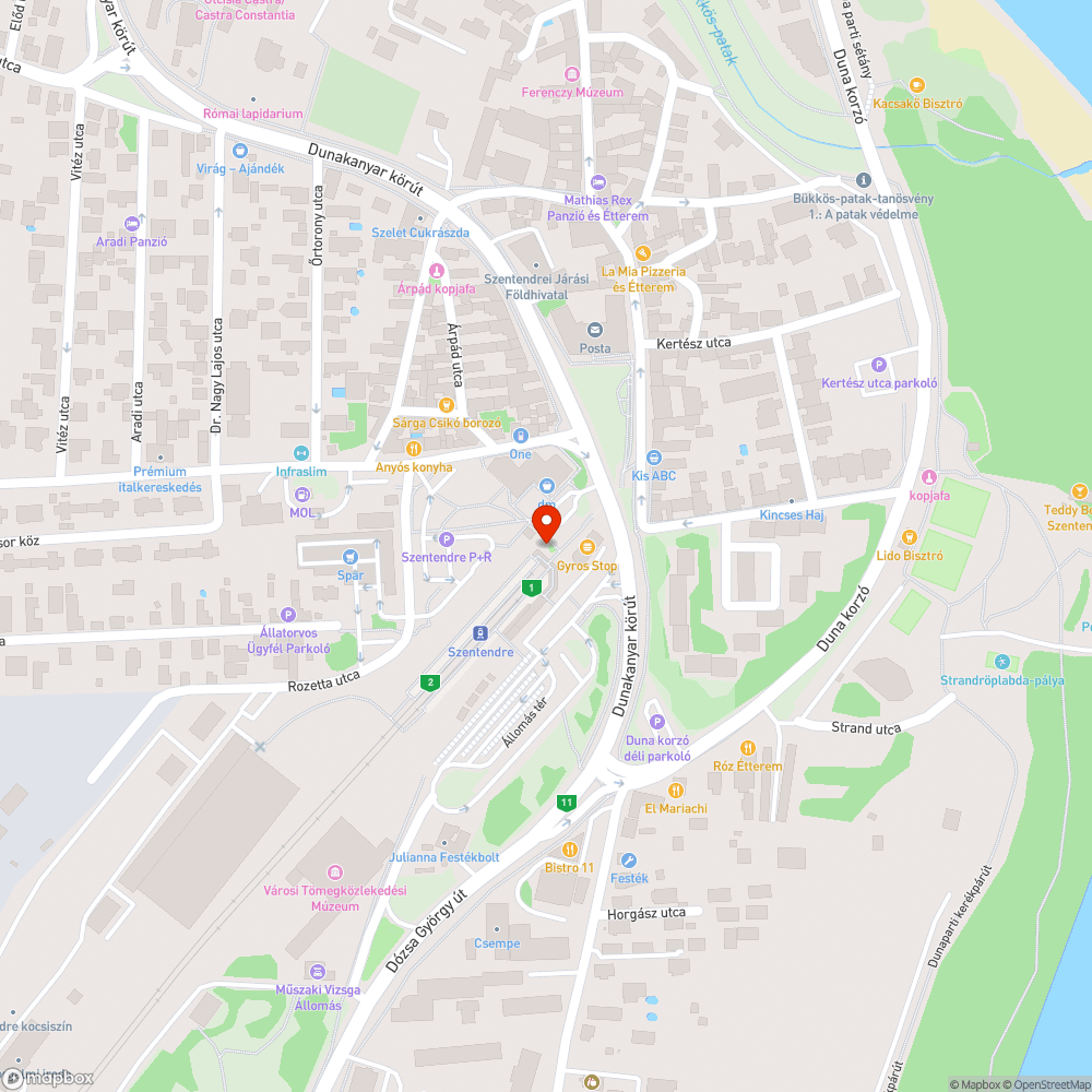 Felbontott járda bejelentés helye