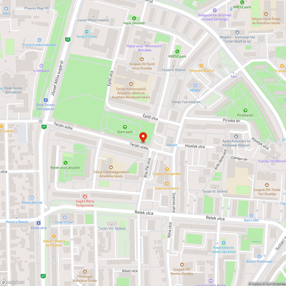 Elhagyott autók bejelentés helye