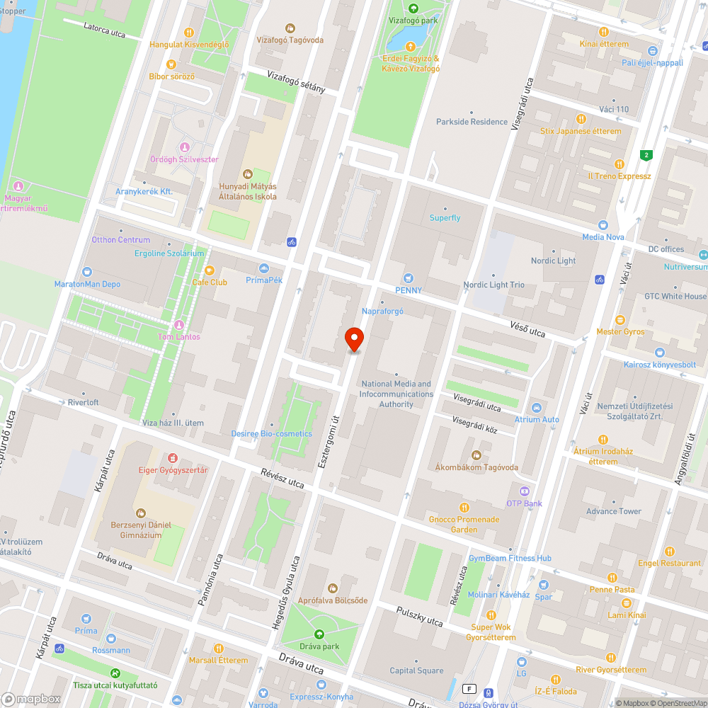 Kiálló vasbeton az Esztergomi úton bejelentés helye