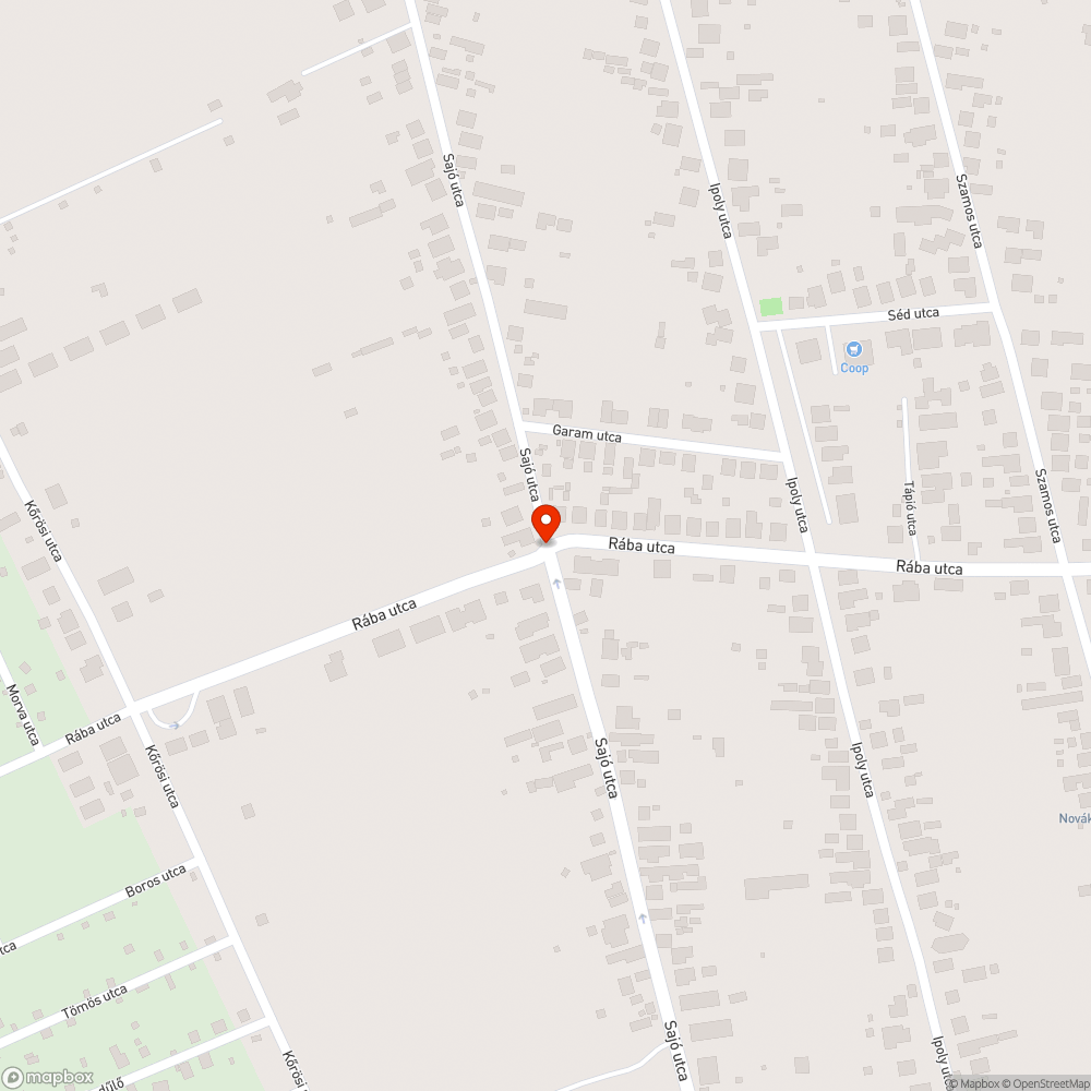 Teljesen lekopott STOP felirat bejelentés helye