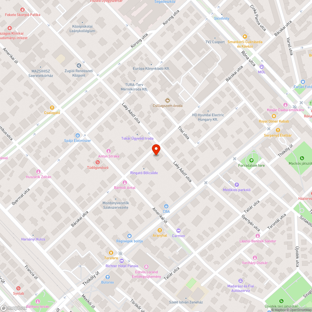 Megrongálódott aknafedél bejelentés helye