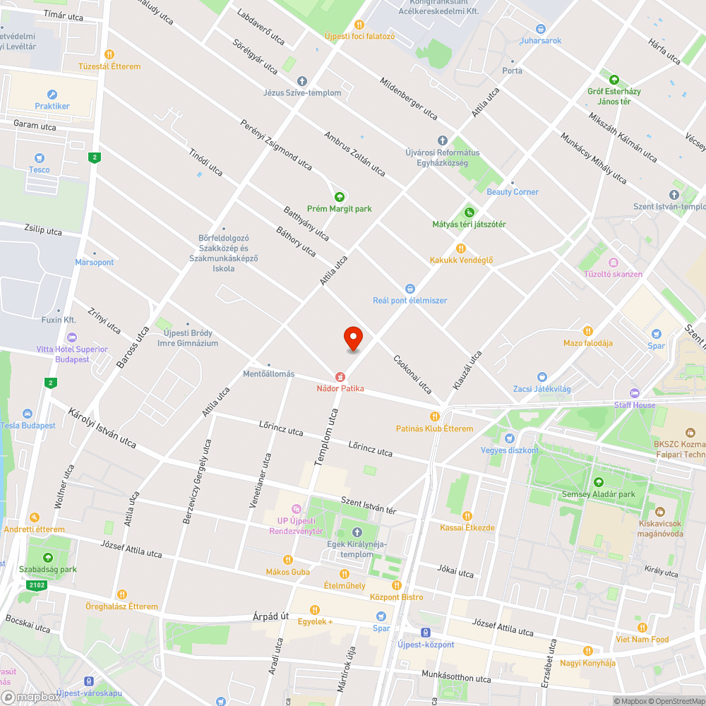 Nádor utca elfuserált felújítása Újpesten bejelentés helye