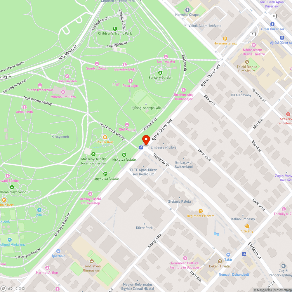 Éles vaslemezek az Ajtósi Dürer soron bejelentés helye