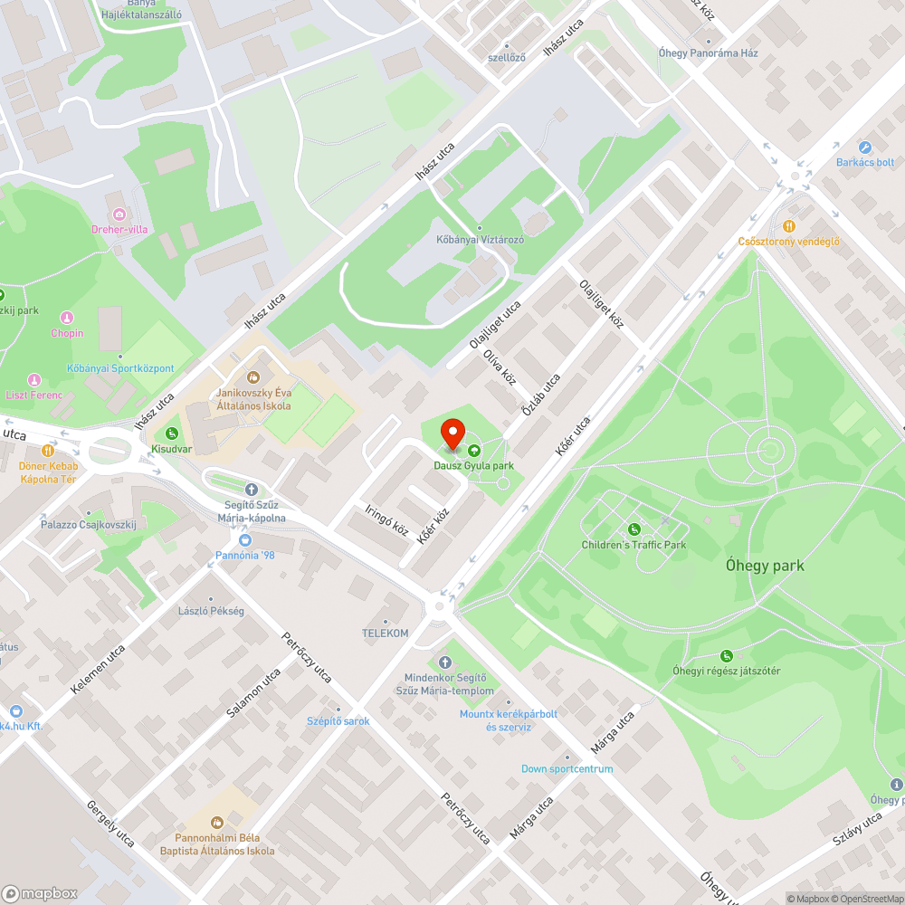 Járdán parkolás bejelentés helye