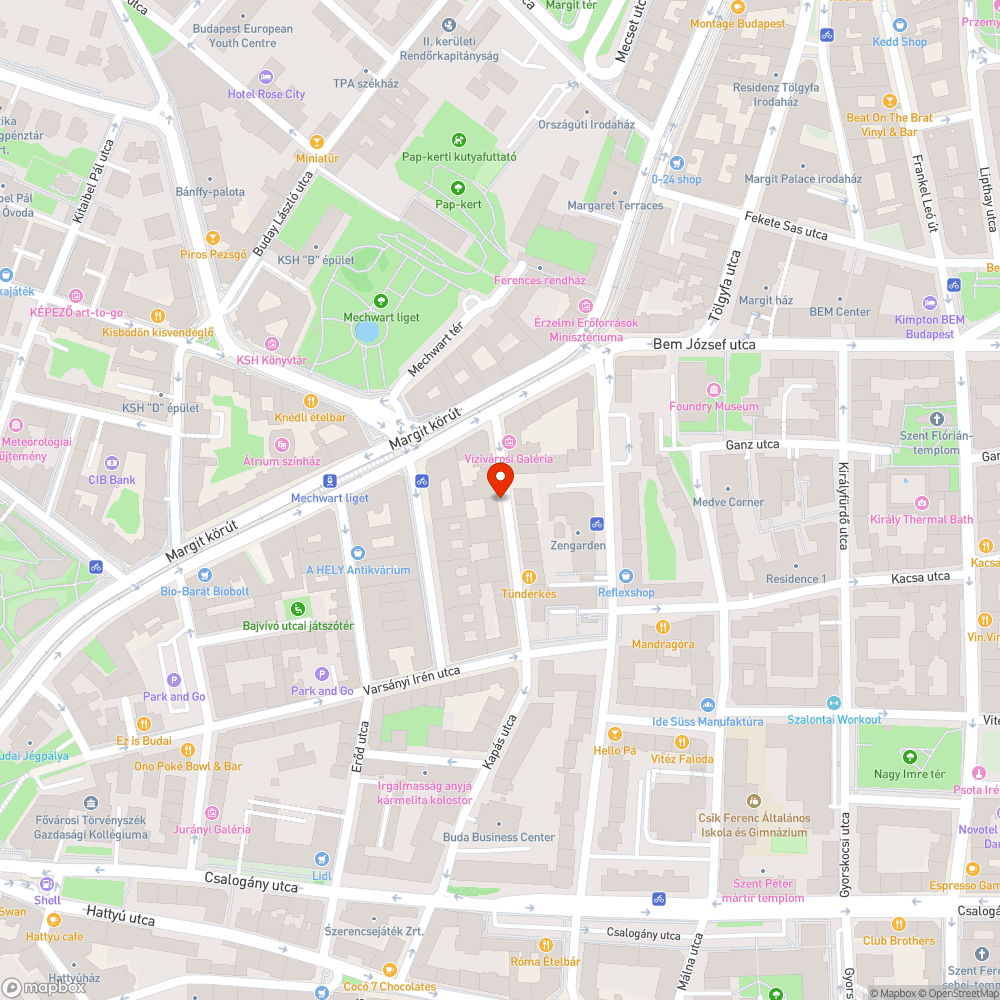 Bokatörő bejelentés helye