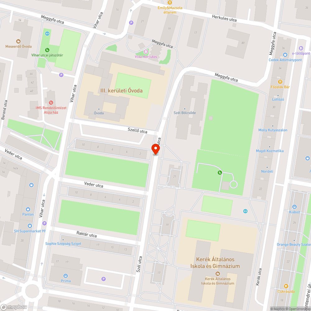 Festékkel szennyezett út bejelentés helye