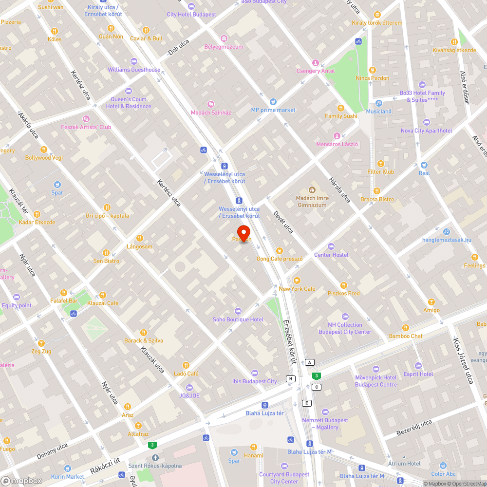 Erzsébet körút 18. bejelentés helye