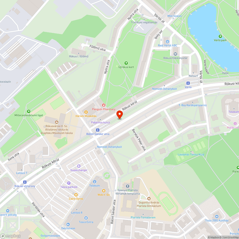 Aknafedlap melletti kátyú bejelentés helye