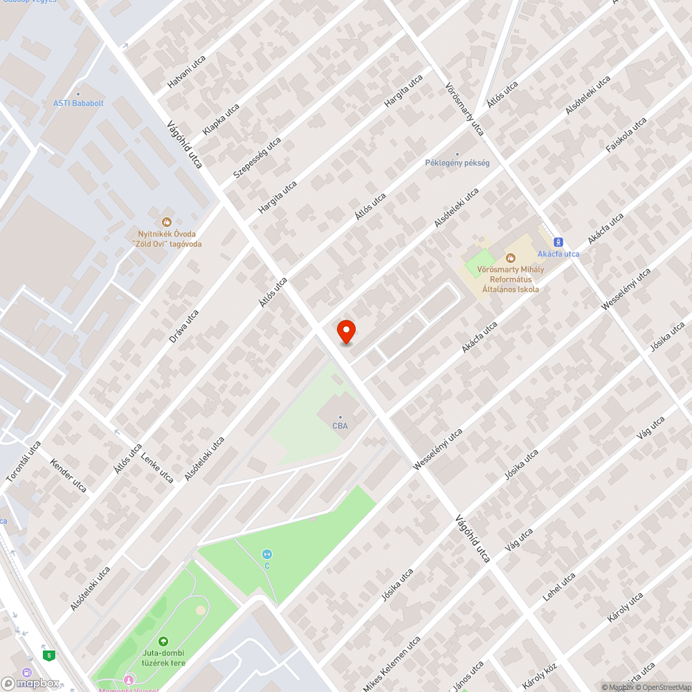 Felbontott de úgyhagyott járda bejelentés helye