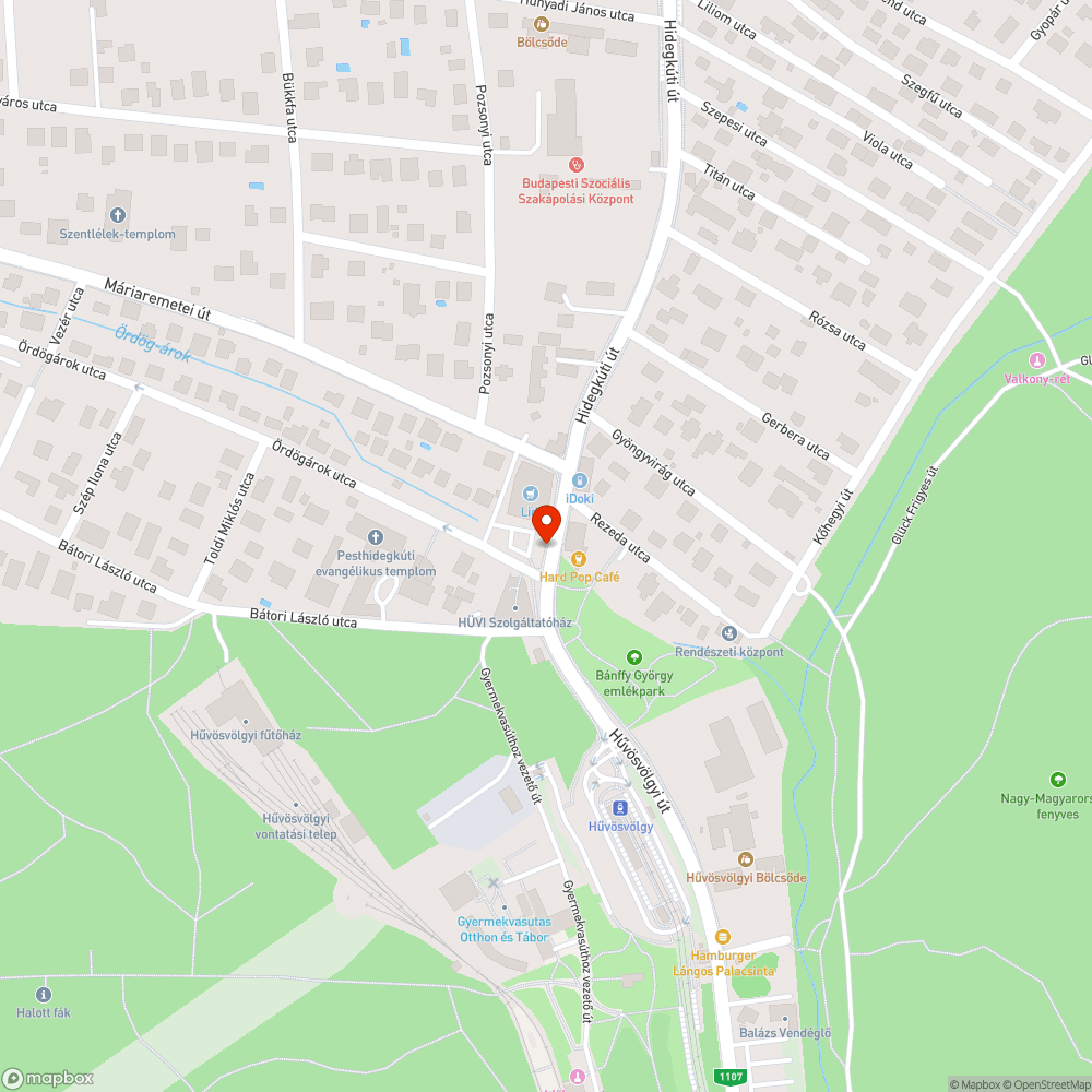 Hiányzó aszfalt bejelentés helye