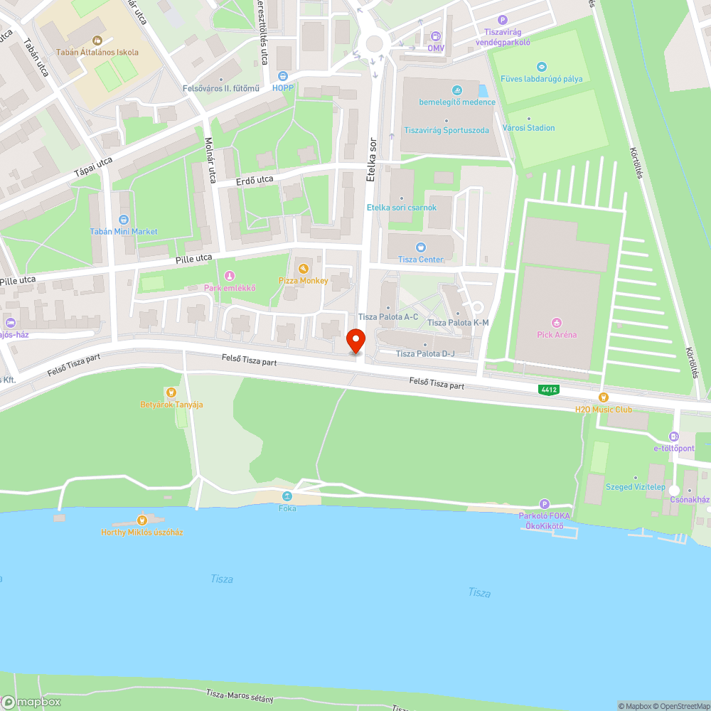 Megdőlt oszlop bejelentés helye