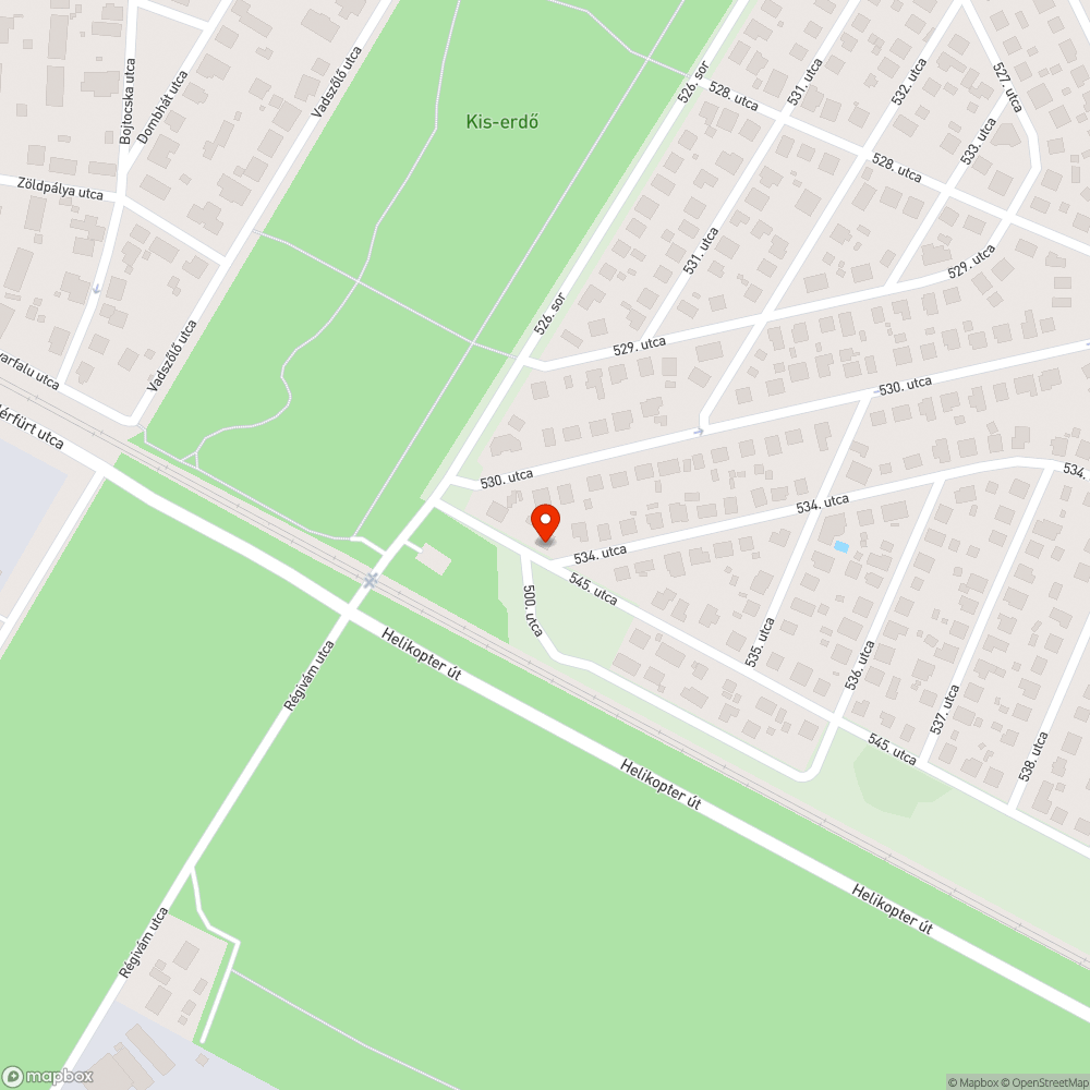 Kátyús út bejelentés helye