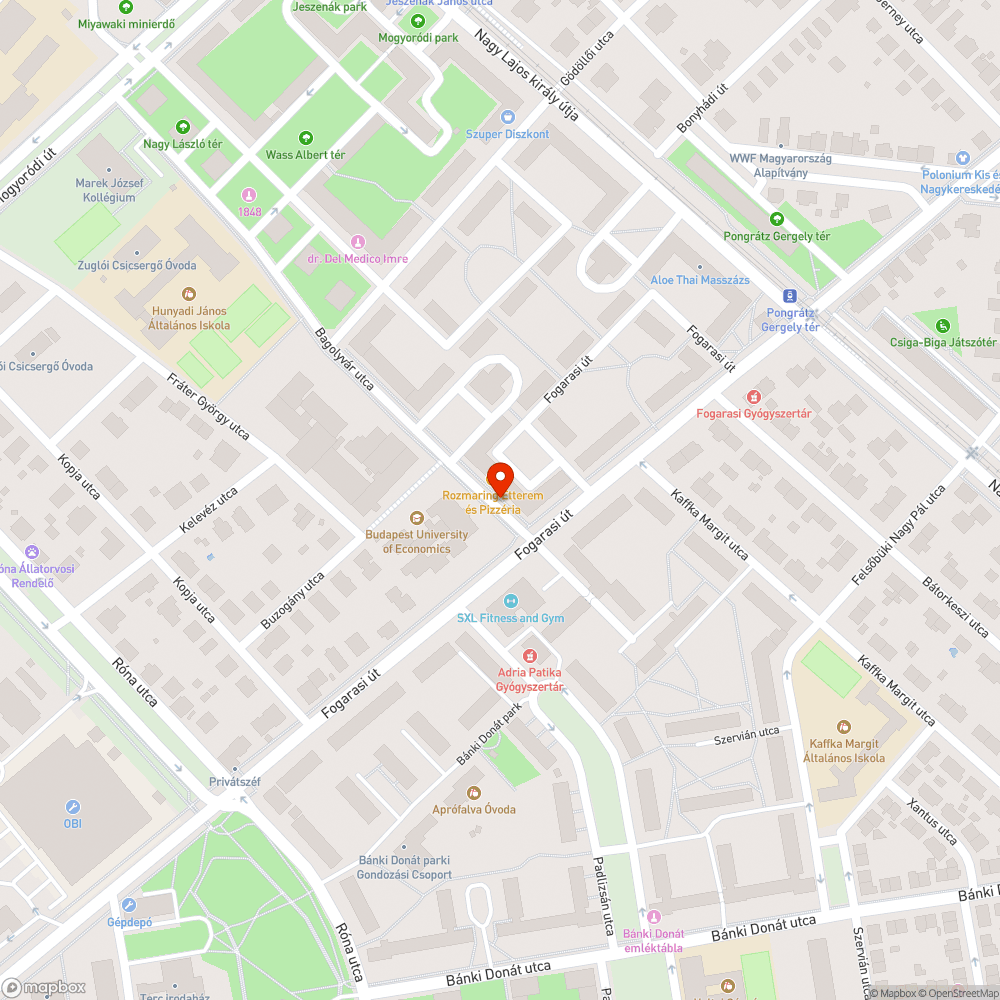 Elhagyott személygépkocsi a Bagolyvár utcában bejelentés helye