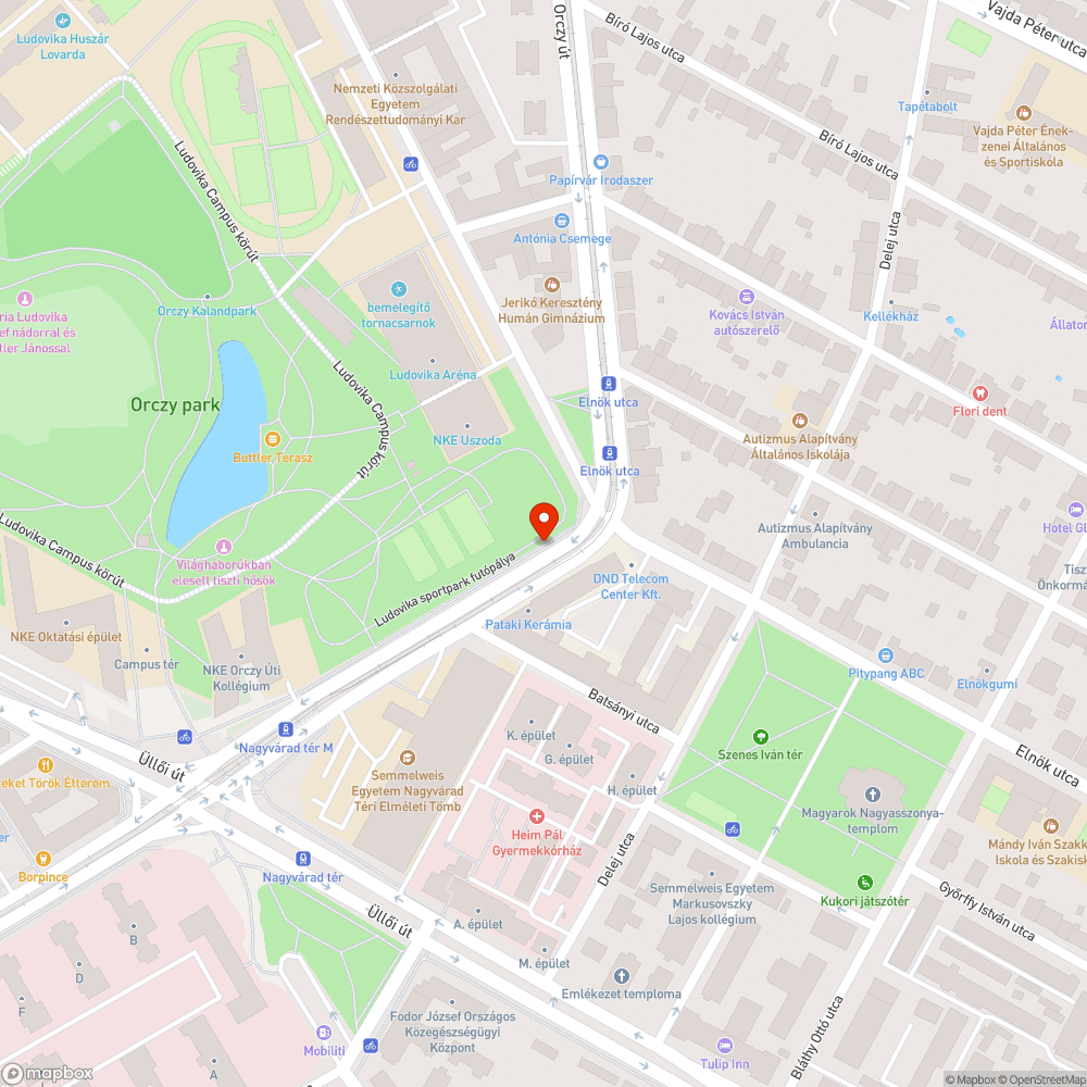 Út szélén álló autó bejelentés helye