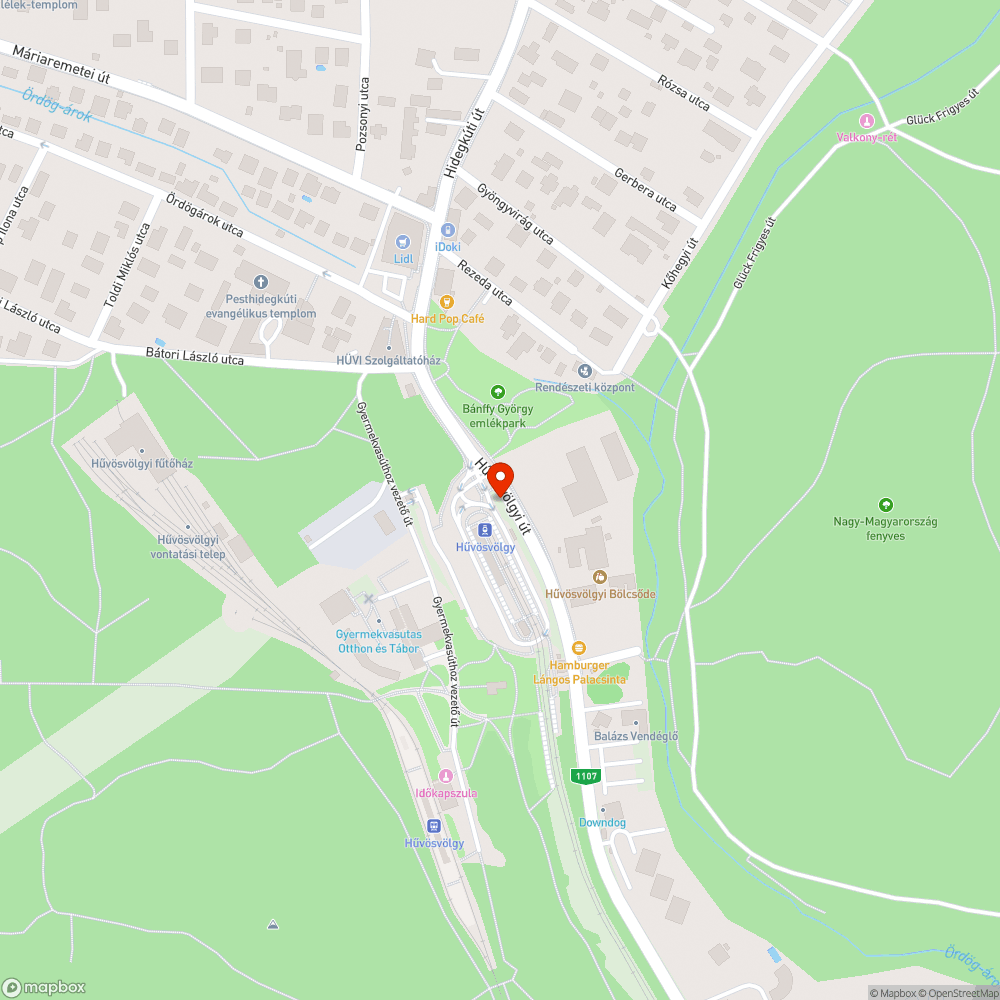 Hűvösvölgy bejelentés helye