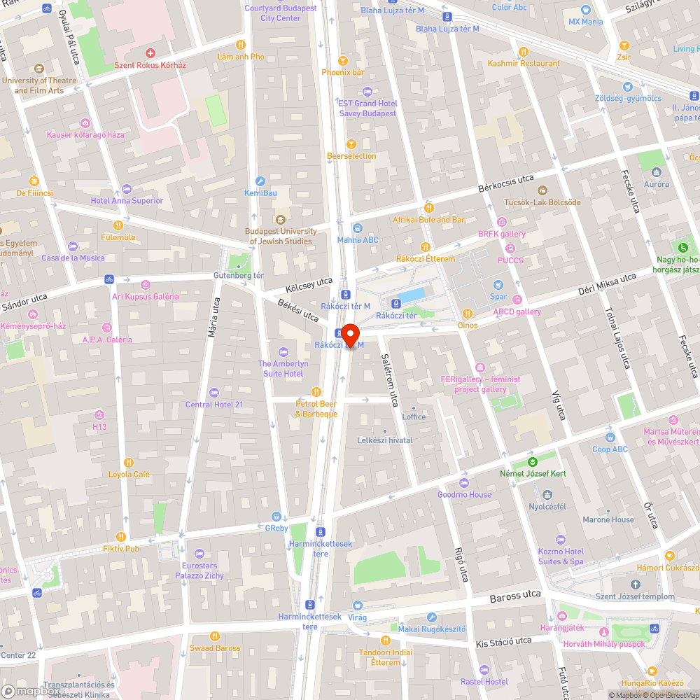 Üresen álló bódé bejelentés helye