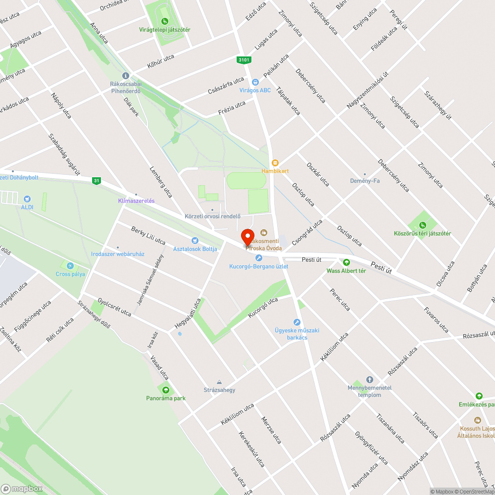 Ugratós buszmegàlló bejelentés helye