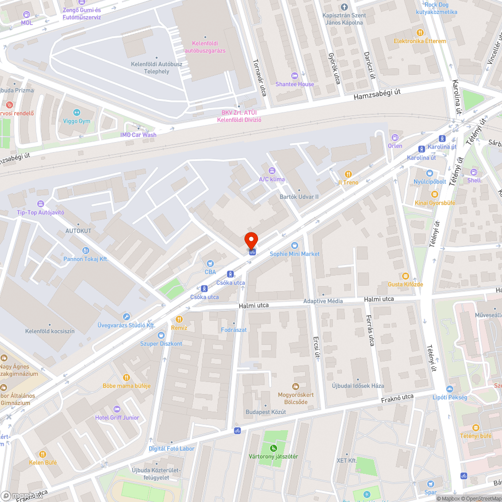 Parkolónak használt kerékpárút bejelentés helye