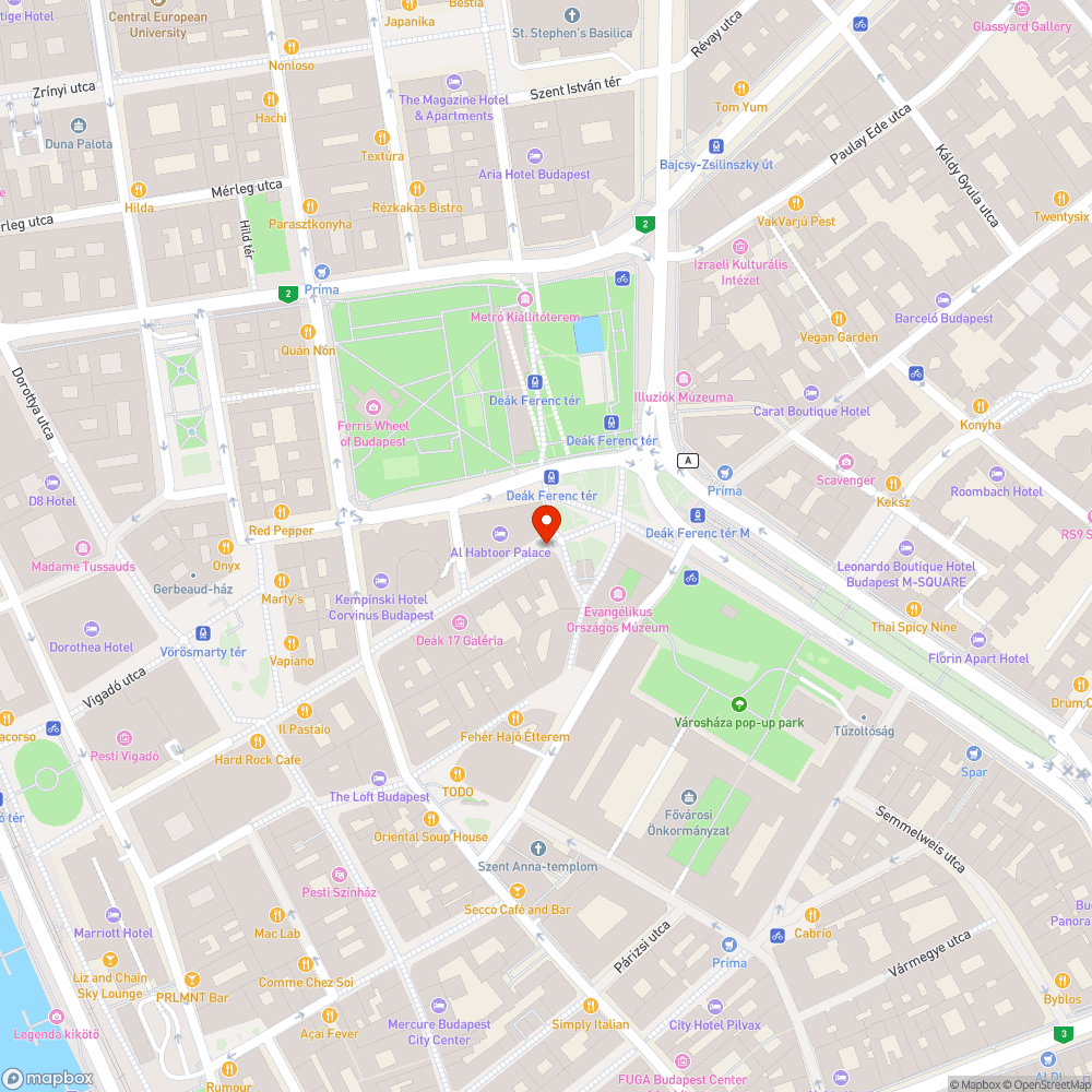 Balesetveszélyes, hiányzó térkő a Deák Ferenc utcában bejelentés helye