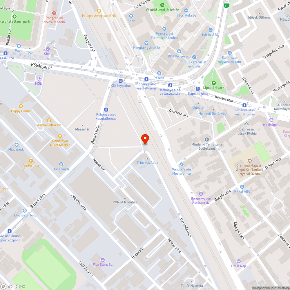 Zöldfelület bejelentés helye