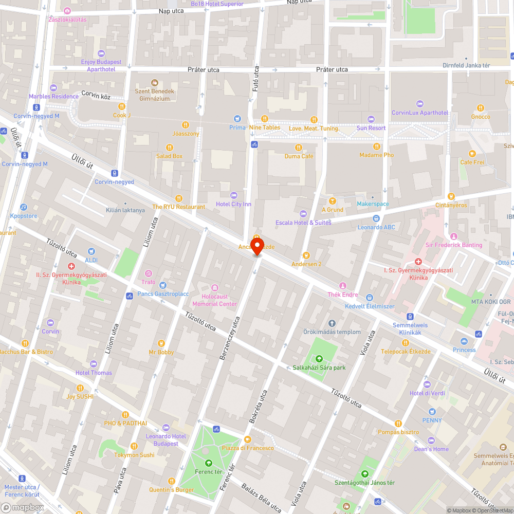 Beszakadás szélén álló burkolat bejelentés helye