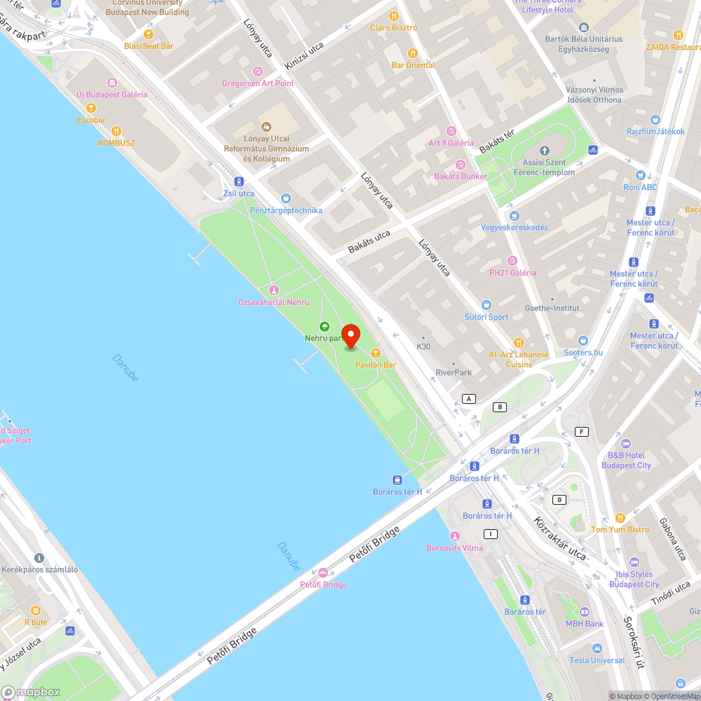 Leszakadt hinta a Nehru parton bejelentés helye