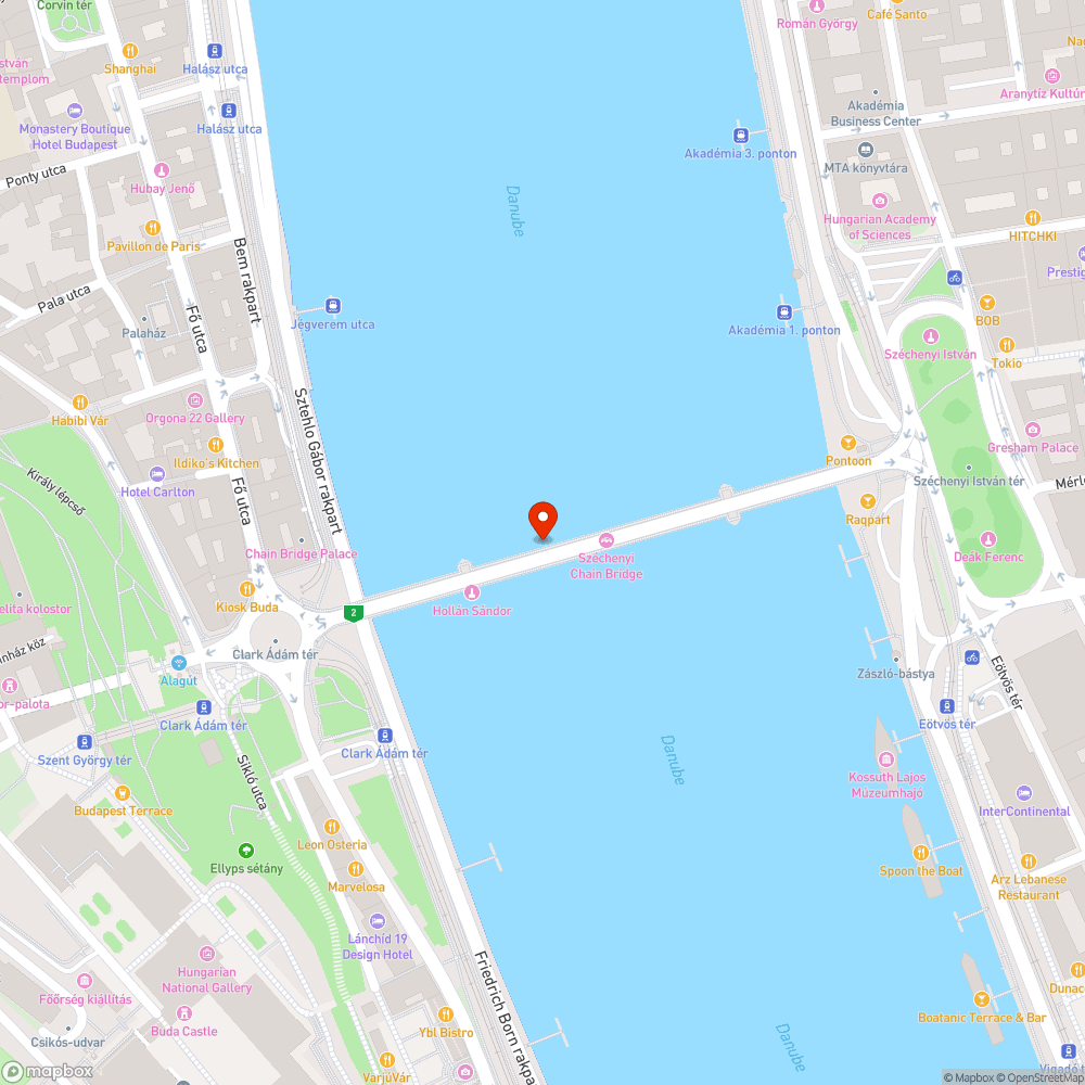 A Lánchíd modernkori ostroma bejelentés helye