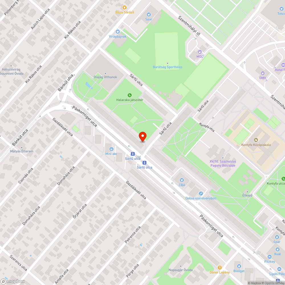 Fülke bejelentés helye