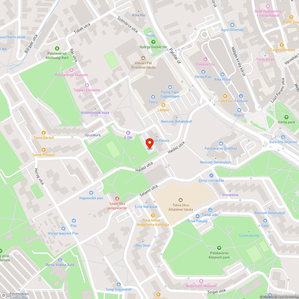 Opel Corsa a Csapó utcában bejelentés helye