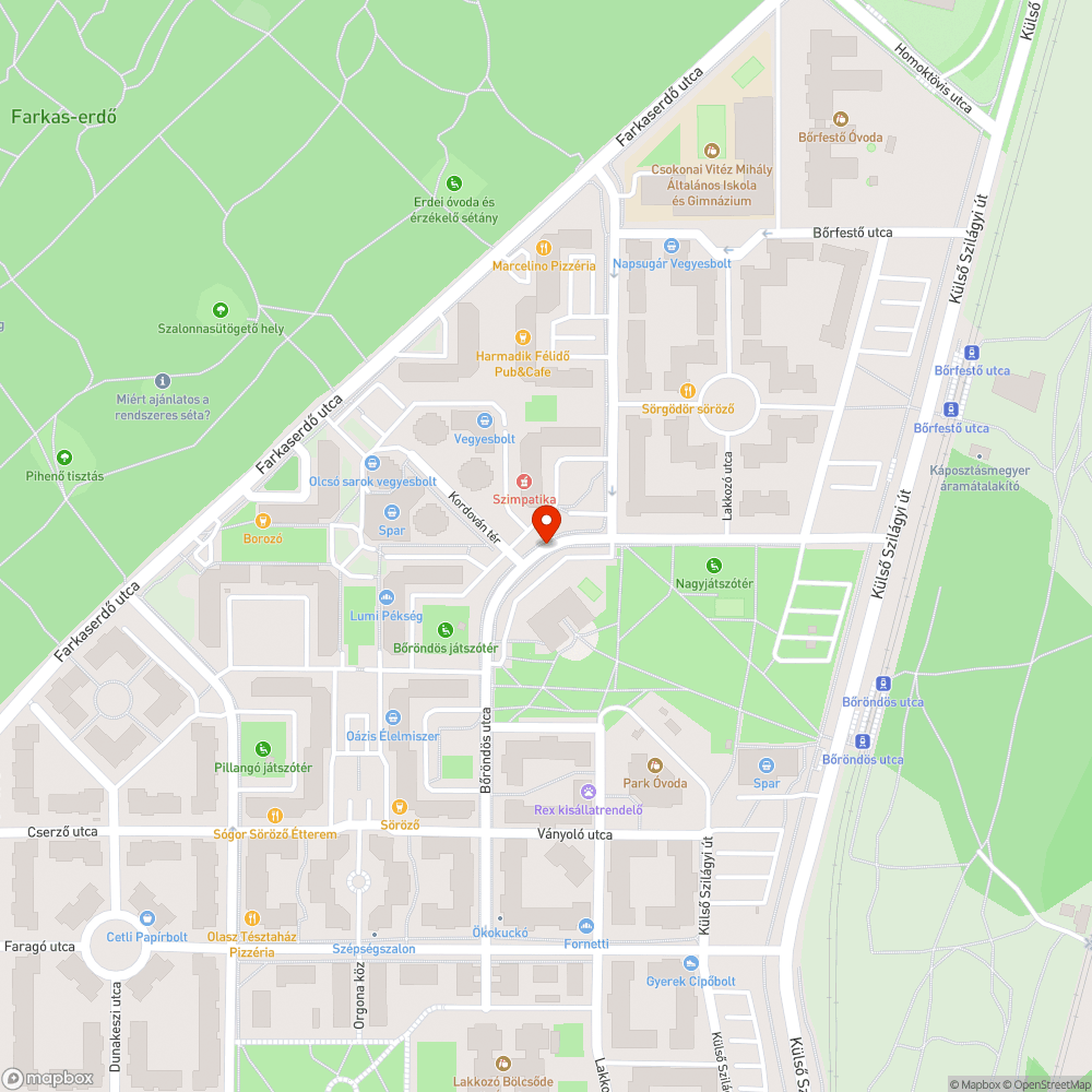 Elkószált kutyakakis szemetes bejelentés helye