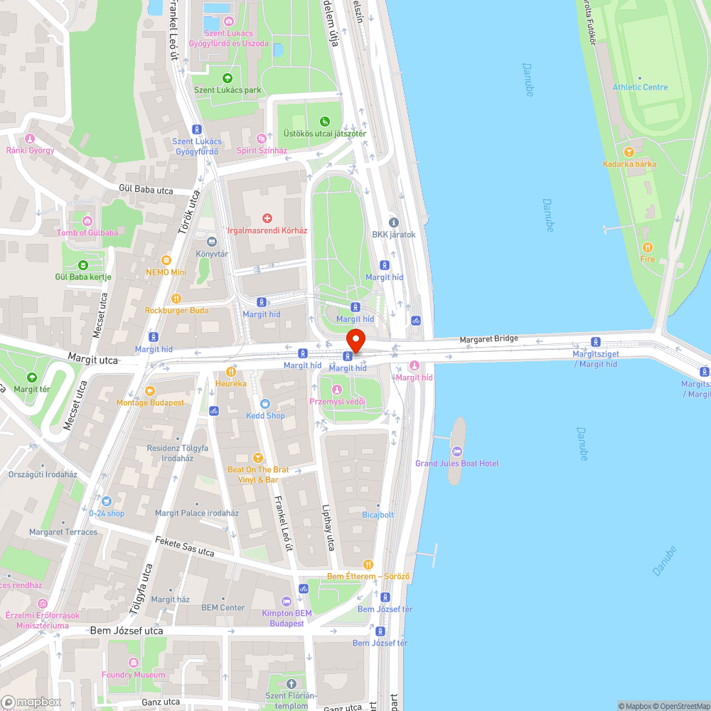 Már megint a Margit híd bejelentés helye