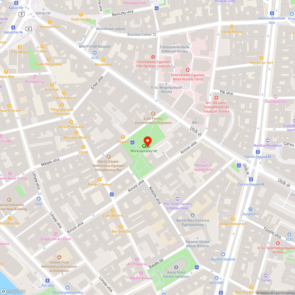 Nem működő illemhely a Markusovszky téren bejelentés helye