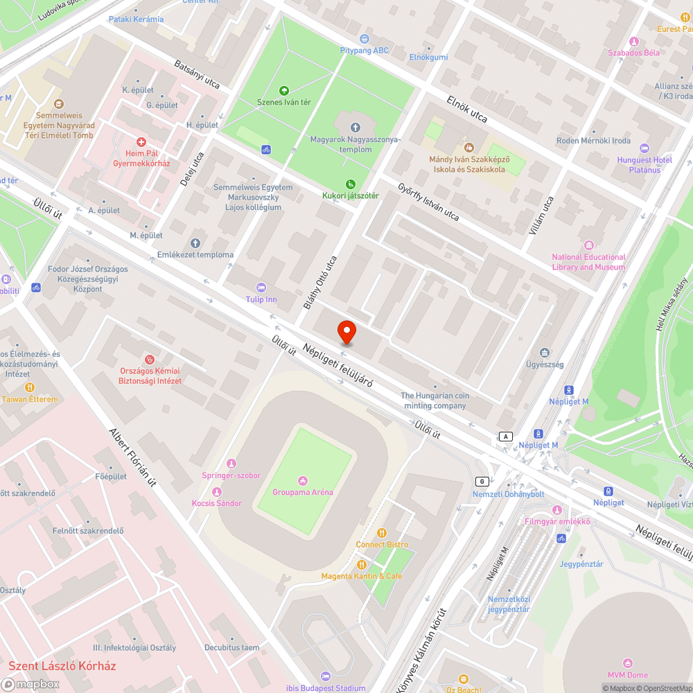 Szemetes zöldterület bejelentés helye