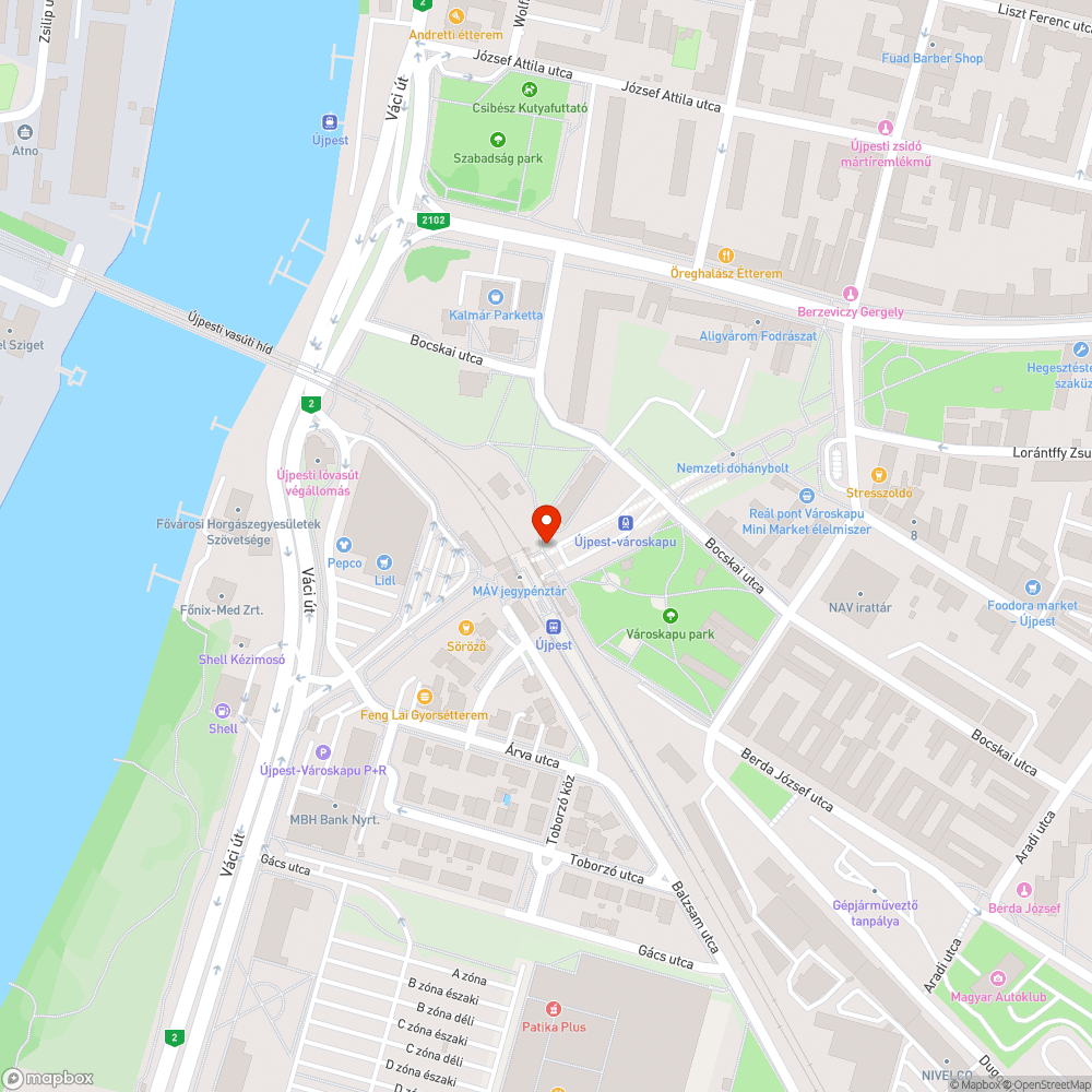 M3 Városkapu Nagyvárad tér irányában bejelentés helye