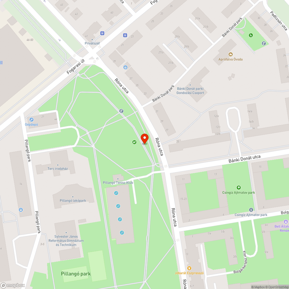 Derékig érő gaz bejelentés helye