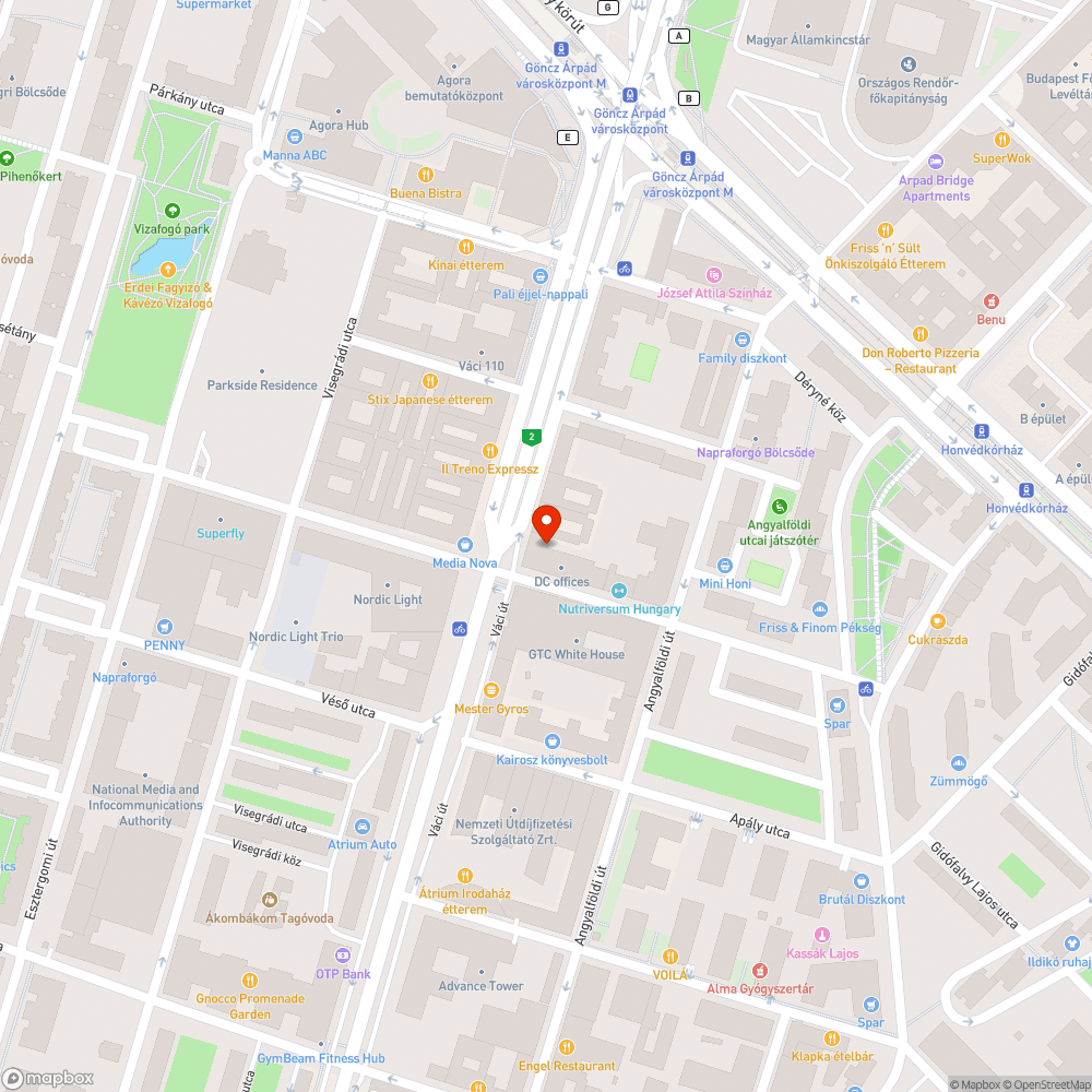 Baleset után elhagyott autó bejelentés helye