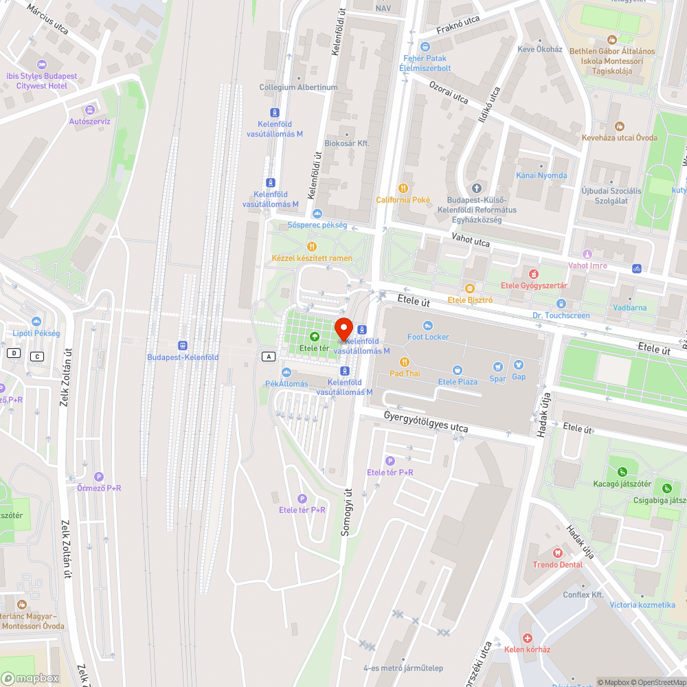 Zöldterületek az új villamos végállomás mellett bejelentés helye