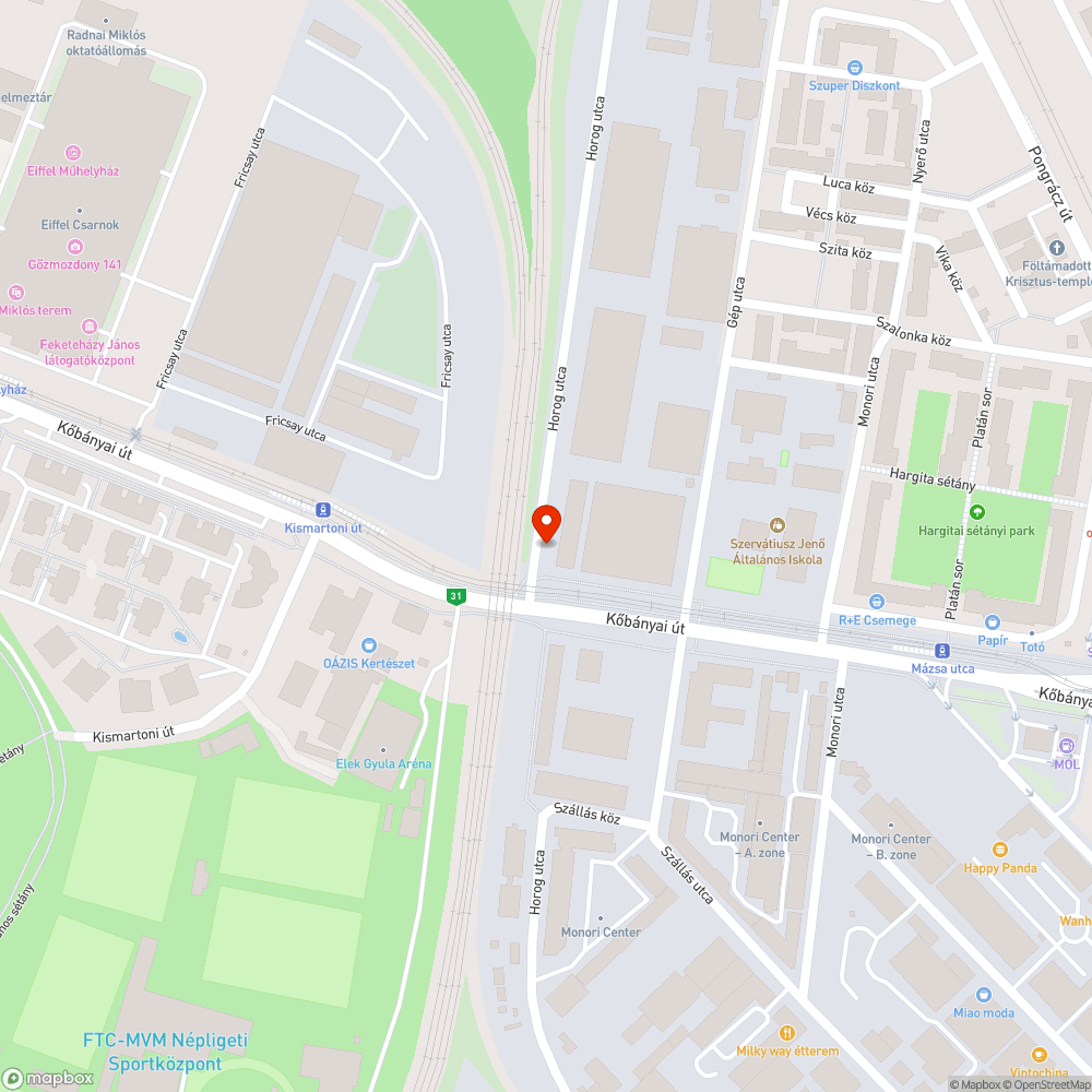 Kőbányai út - királydinnye bejelentés helye