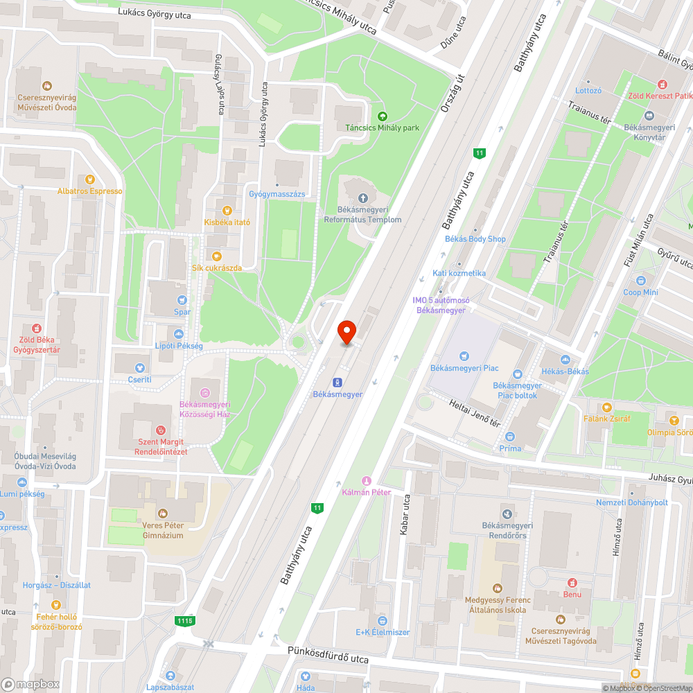 Galambürülék a békásmegyeri hév megállóban bejelentés helye