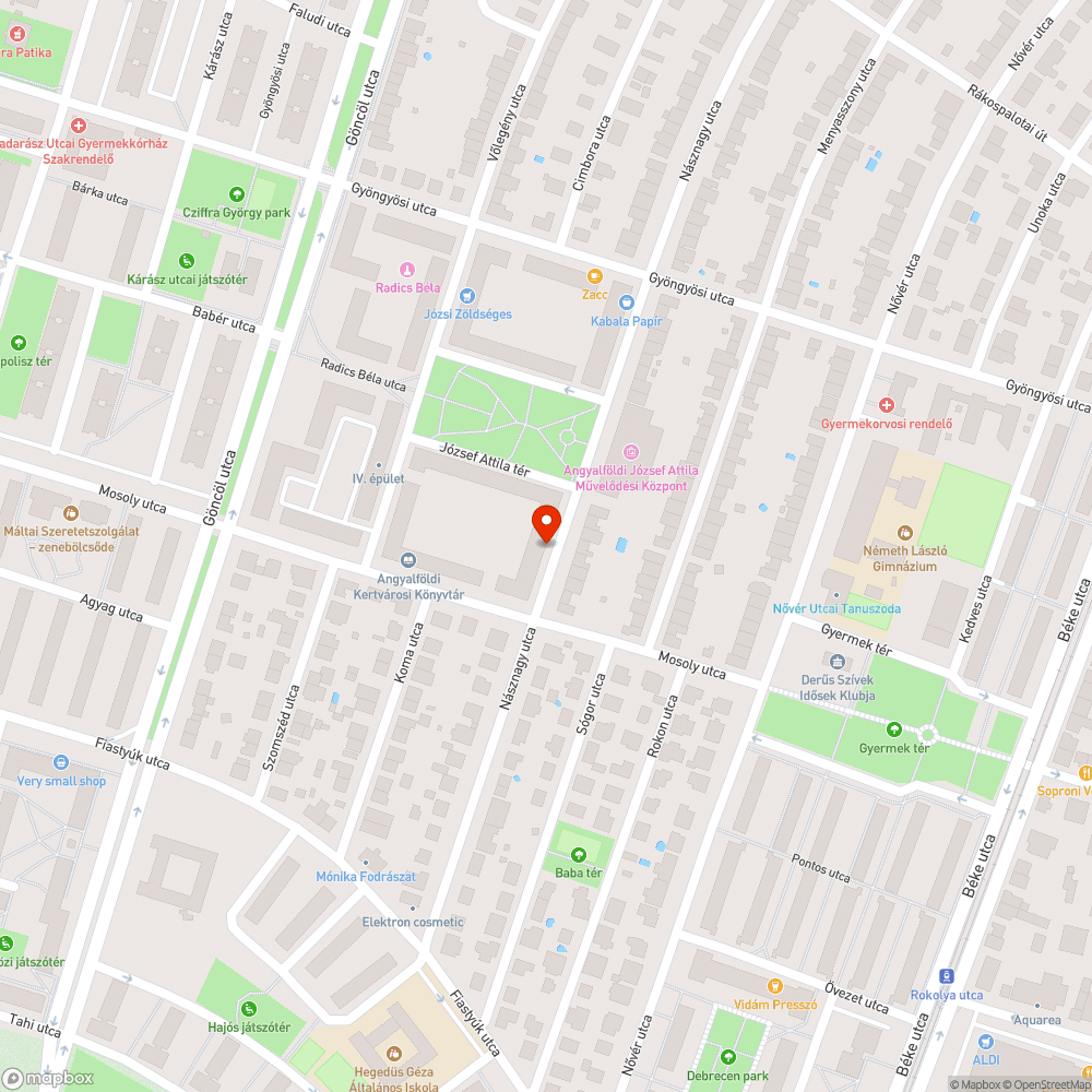 Beteg fa Násznagy utcában bejelentés helye