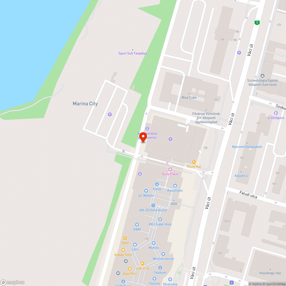 Három elhagyott autó a Duna Plázánál bejelentés helye