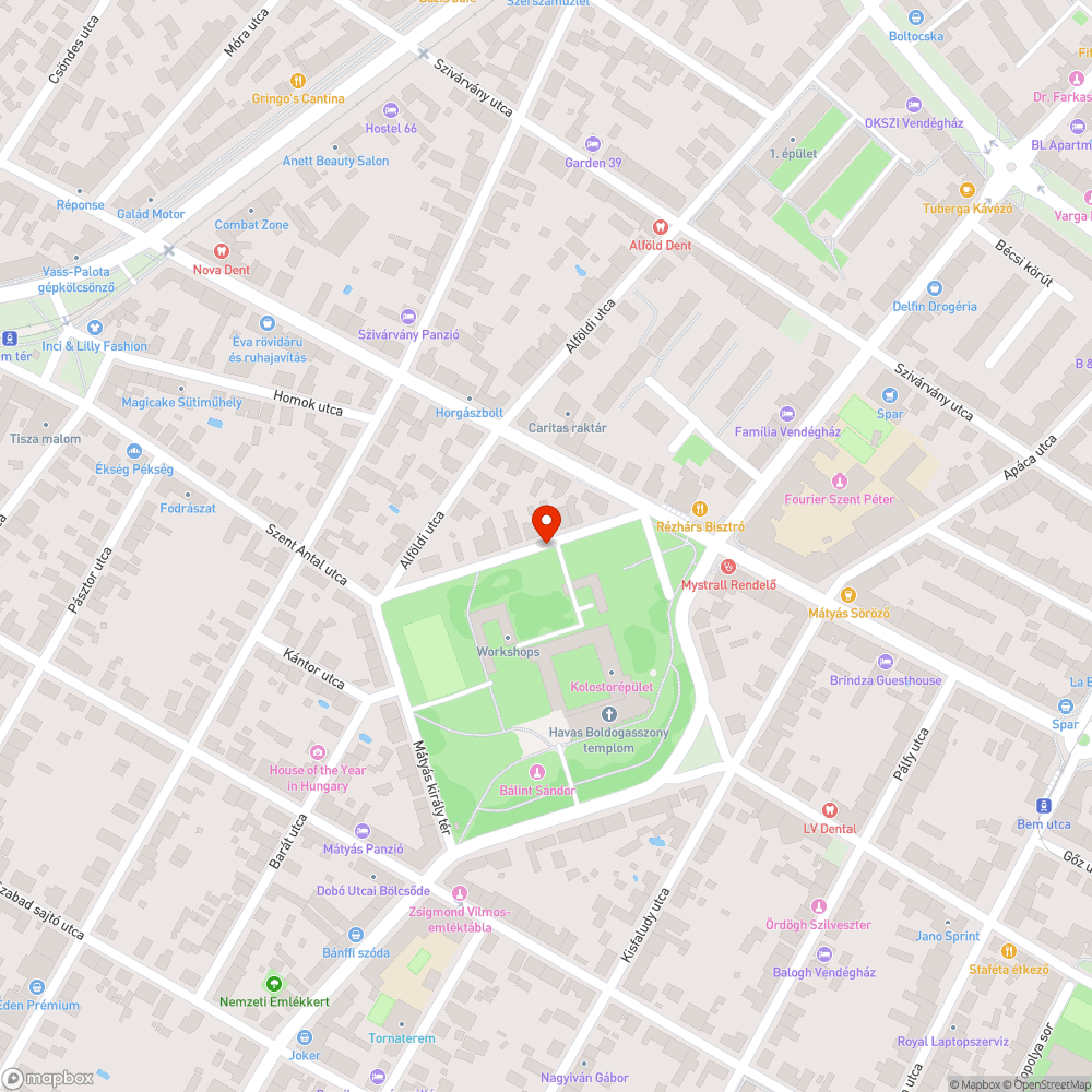 Elhagyott autó bejelentés helye