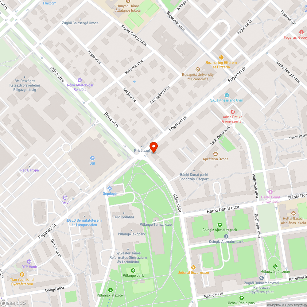 1,5m magas gaz a Pillangó parkban bejelentés helye