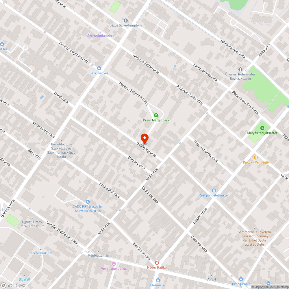 Kiálló kő a járdán bejelentés helye