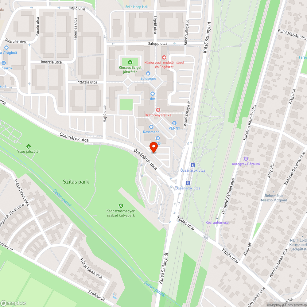 Kátyú bejelentés helye