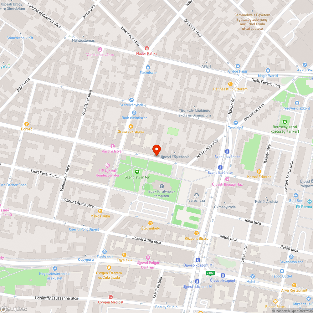 Botlásveszélyes megálló bejelentés helye